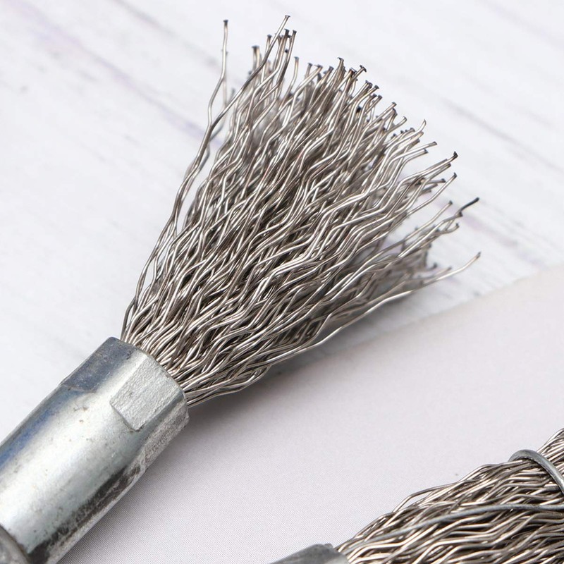 Baluue 5pcs Durable Stainless Steel Wire Brush for Electric Drill