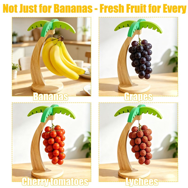 Zamety Supporto per banane, in legno, per banane, per bancone