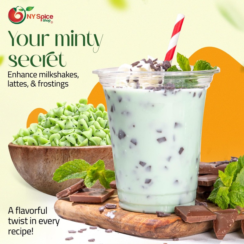NY Spice Shop Mint Baking Chips - 1 Pound Delicious