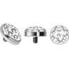 PIERCINGLINE Titanium Dermal Anchor Attachment Disc + Epoxy Choice of