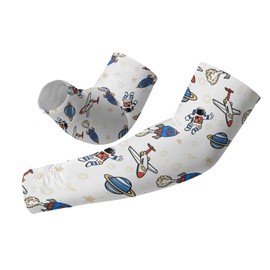 yicomon Cooling Arm Cover For Men & Women - Planet Astronaut Uv Sun Protection Arm Sleeves For Driving Golfing Fishing Cycling Hiking