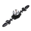 BSTKEY 10 Pack Crystal Drawer Knobs with Black Plate -