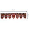 Purpledip Cotton Bandhanwar (Bandharwal Toran) 'Fireworks': Door Hanging Window Valance