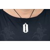 Kiss of Leather Large Razor Blade Pendant Stainless Steel No.