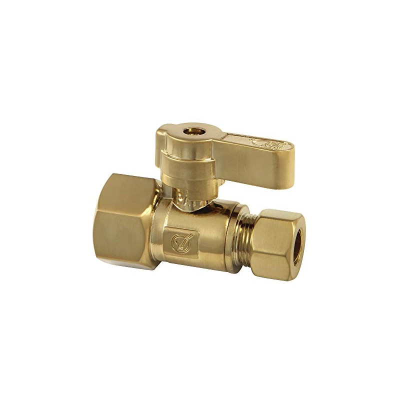 Kingston Brass KF4315BB 1/2" FIP X 3/8" OD Comp Straight