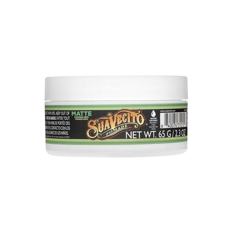 Suavecito Pomade Mate Cera para Cabello de Fijacion Media Acabado