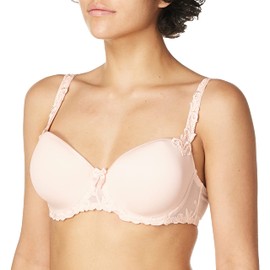 Simone Perele Women’s Andora 3D Molded-Cup Bra: French T-Shirt Bra Style, 34B, Blush