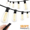 Brightever 180FT LED Outdoor String Lights, Dimmable Patio Lights with