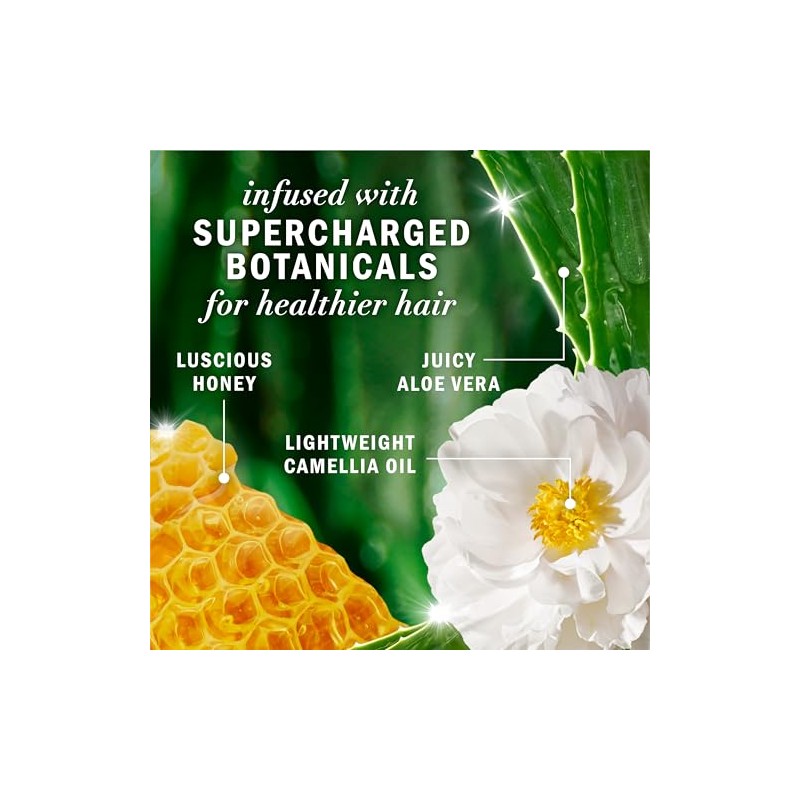 Herbal Essences Champú sin sulfato con miel para hidratación diaria,