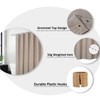 Flax linen like 240 GSM heavy stable shower curtain for