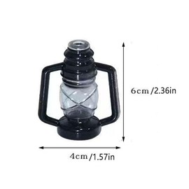 20 LEDs /10ft Black Lantern String Lights Mini Kerosene Lamp Battery Powered Fairy String Lights for Indoor Outdoor Patio Decorations