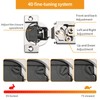 Chibery 10 Pack 3/4" Overlay 4D Soft Close Concealed Hinges