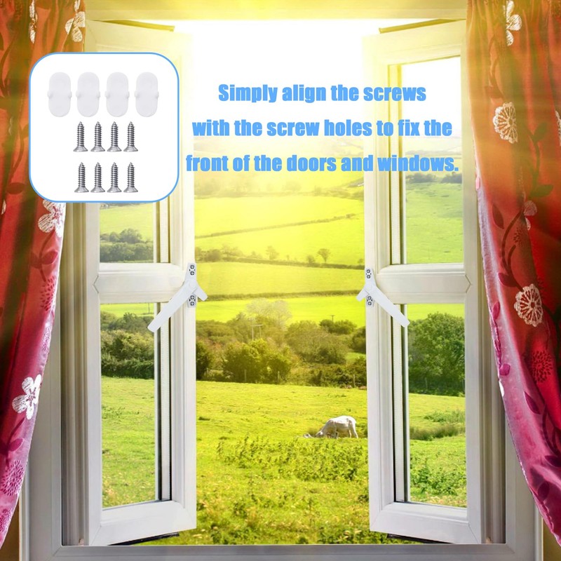 LIAMGUS 2 pcs Window Handle, Double Glazing Window Handles, Window