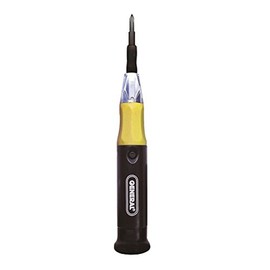General Tools 75108 8-in-1 Lighted Screwdriver (Bits per Set: 4)