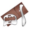 2-in-1 Stainless Steel Gua Sha Muscle Scraper Tool, Myofascial Scraping