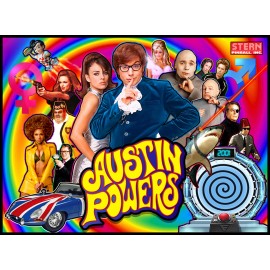 Austin Powers Pinball Alt Translite HIGHEST QUALITY RESOLUTION!  (Choose 1 of 2)