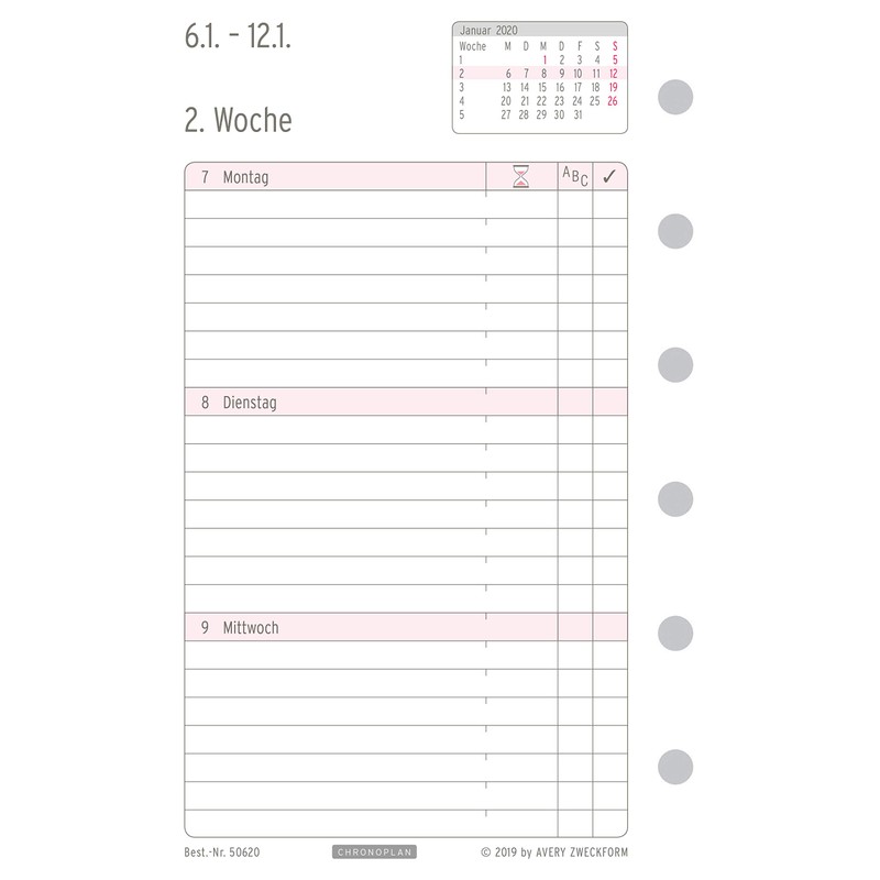 Chronoplan Calendars, Weekly Planner [German Language]