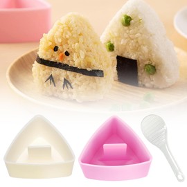 Set of 2 Onigiri Moulds Triangular Sushi Onigiri Mould Press Onigiri Maker Sushi Press Mould Triangle Sushi Onigiri Mould DIY Onigiri Mould Rice Mould Triangular Sushi Mould Sushi Making Set