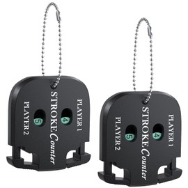 GreenHaven Mini Golf Score Shot Stroke Counter Clicker with Key Chain for Golf Game Scorekeeper Portable 2-Dial Outdoor Sport Scoreboard for Putts, 2 Pack