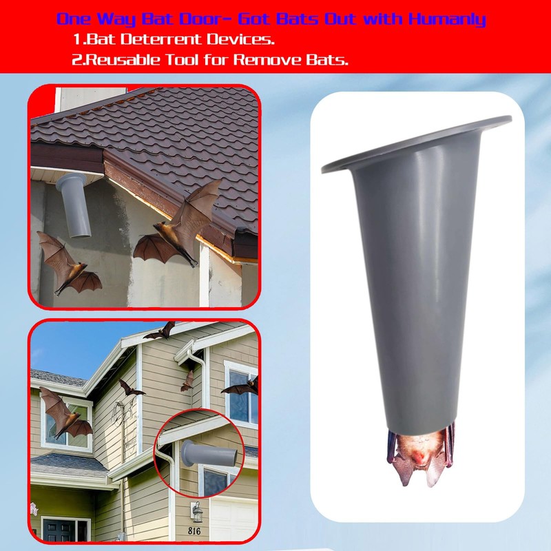 4 Pack Bat Exclusion- Bat Cone- One Way Bat Door-