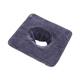 Harilla Spa Towel with Face Hole Steam Massage Towel Skin Soft Washable Massage Table Cover Massage Bed Sheet Dark Grey