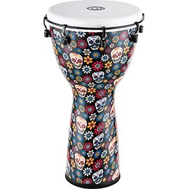 Meinl Percussion Djembe (All Weather) with Synthetic Shell and Head, Alpine Series — NOT Made in China — 12" Medium Size Mechanically Tuned, 2-Year Warranty (ADJ12-DA)