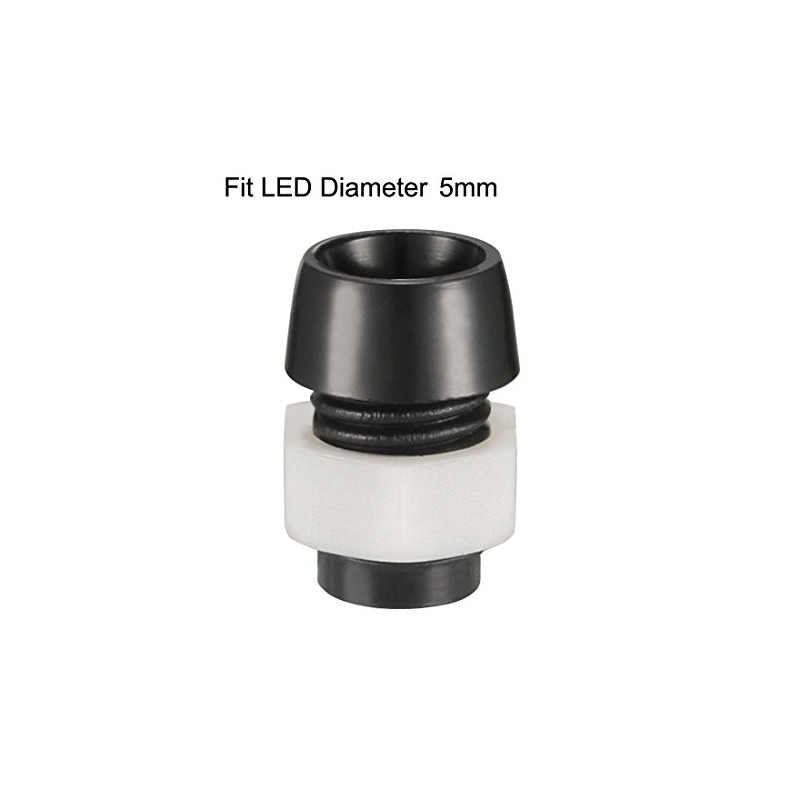 uxcell 50pcs 5mm LED Lamp Holder Light Bulb Socket Plastic