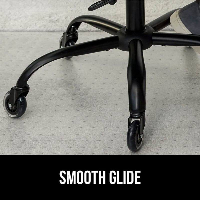 GORILLA GRIP Slip Resistant Office Chair Mat for Carpet Floors,
