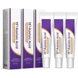 Crema Facial con Ácido Azelaico 15%, Niacinamida y Vitamina C, 3 x 20 g Crema facial ligera con ácido azelaico 12%, niacinamida y vitamina C para uso diario.