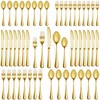 40 Pcs Gold Silverware Set Service for 8, Premium Stainless