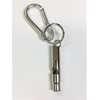 Cylinder Shaped Earthquake Disaster Whistle with Carabiner Key Chain