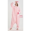 Eonxius Magic Novelty Hooded Onesie One Piece Pink Pajamas for