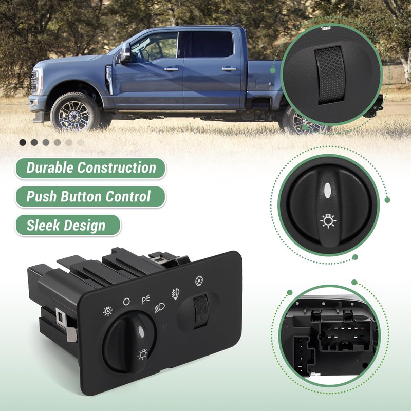 VORGENS Headlight Switch, Fit for Ford F-250/ F-350/ F-450/ F-550