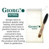 Giorgio GBRD1 Small Travel Men's Mustache and Beard Brush, Natural