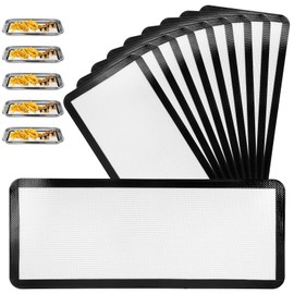 10 Pcs Medium Silicone Mats Compatible with Harvest Right Freeze Dryer Silicone Mats Reusable Baking Sheet Durable Easy Clean No Stick Trays Drying Liners for Kitchen, Gray, M - Medium