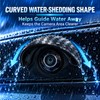 4PCS Curved Carbon Fiber Backup Camera Rain Shield for Commuting