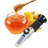Honey Refractometer,V-Resourcing Hand Held Be'(Baume)/Brix/Water Refractometer for Honey Test,Tri-Scale (Baume:38-43°;Brix:58-92%;Water:12-27%)
