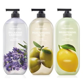 On the Body The Natural Body Wash Brightening Lemon Scent 900g + Moisture Lavender Scent 900g + Relaxing Olive Scent 900g, 1 pack / 온더바디 더내추럴 바디워시 브라이트닝 레몬향 900g + 모이스처 라벤더향 900g + 릴렉싱 올리브향 900g, 1개
