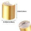 TWZKXC 8 Pack Aluminized Plastic Disc Top Caps, 20/410 Gold