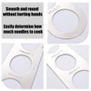 afdg Spaghetti Measuring Device, 3 Pieces Spaghetti Ruler, Stainless Steel