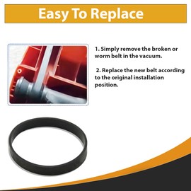 Concept/Dialamatic Flat Power Drive Belt Replacement for Hoover U3305, U3109, U3225, U3103, U3309 (6 Belts)