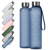 KONARO Water Bottle with Time Marker, Water Bottle, Large Capacity,