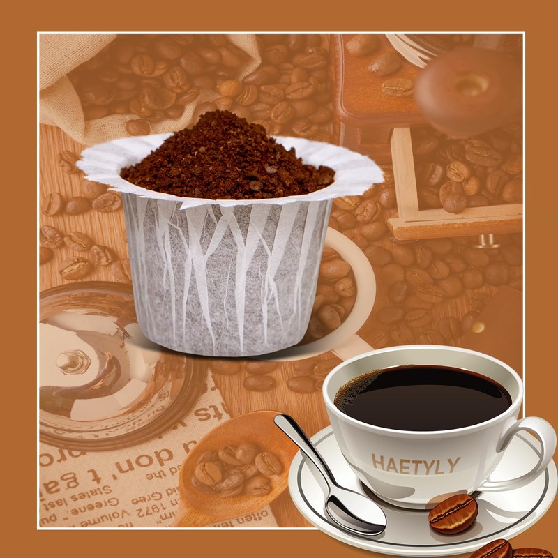 Irmidi 300 Count Disposable Paper Filter with 2 Pack Reusable