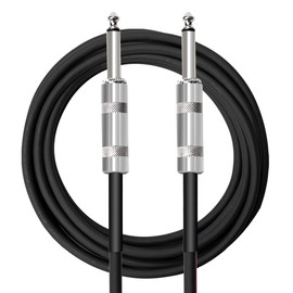 Corson Guitar Cable, 5 Meters 1/4 Inch Instrument Cables, Soft Durable Electric Guitar Cord - AMP Cord for Bass, Amplifier, Pedals, Improved Tin Plated Copper Core,Noise Free (Black, 5 Meters)
