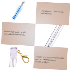 minkissy Keychain Eyelash Brush Set Makeup Brushes for Lash Application Portable Mascara Wand Tube for Travel