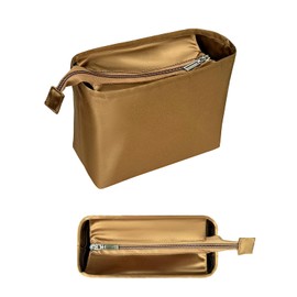 ONEDIAN Purse Organizer Insert, Silk Satin Inner Liner Bag for Anjou Mini Bag Organizer Zipper Inside Storage Bag Organizer Insert