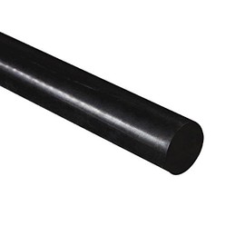 HDPE High Density Polyethylene Round Rod, Black 30mm Diameter x 300mm Long Grade A PE 500