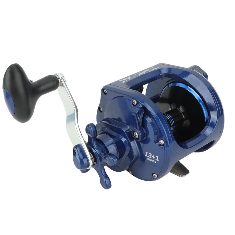 Baitcasting Fishing Reel Round Baitcaster Reel Smooth Powerful Saltwater Inshore