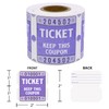 DGBDPACK 250 Raffle Tickets, 50/50 Double Roll Tickets for Raffles,