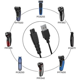 5V Fast Charger for Remington Shaver HC4250 HC5870 PF7500 PF7600 PG6250 PG6255 PG6170 PG6171 XR7000 XR7120 XR1770-1TV XF8550 XF8700 XR1400 XR1430 HC5950 Wet/Dry Bald Head Shaver Electric Razor